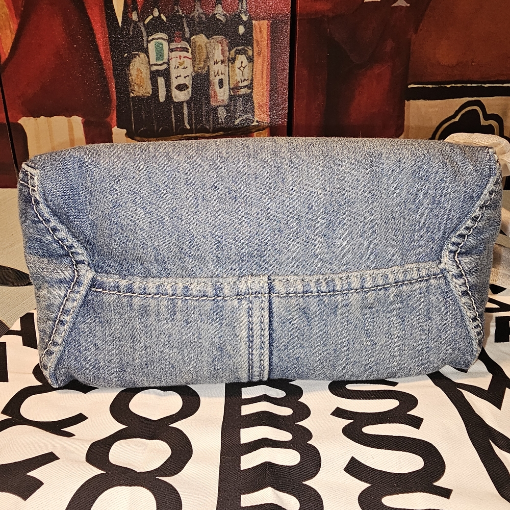Marc Jacobs Denim Sack Bag with Pouch - Picture 6 of 12